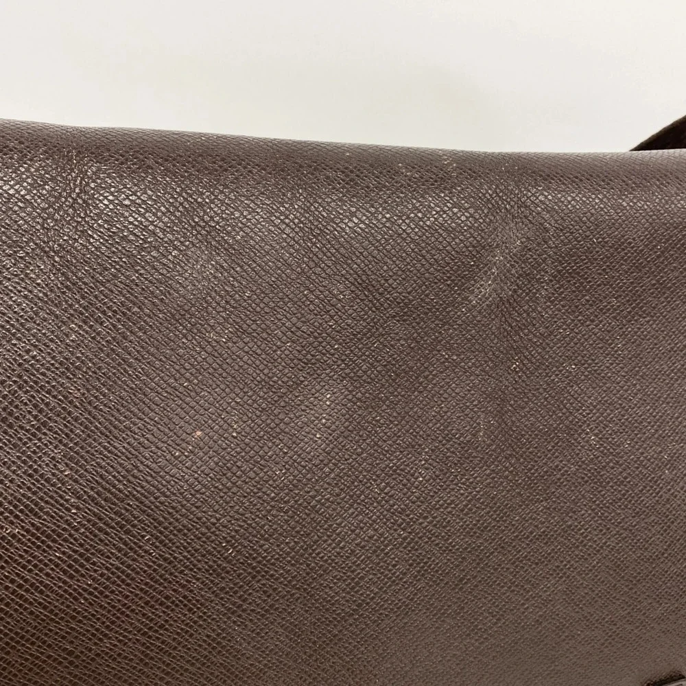 Louis Vuitton Brown and Olive Green Canvas Messenger Bag